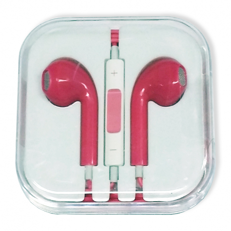 Apple EarPods with 3.5 mm Headphone Plug (pink collar)