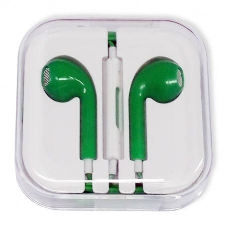 Apple EarPods with 3.5 mm Headphone Plug (green collar)