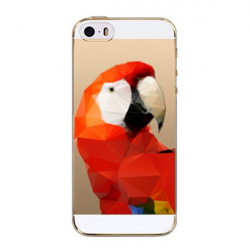 Červený papoušek obal iPhone 5